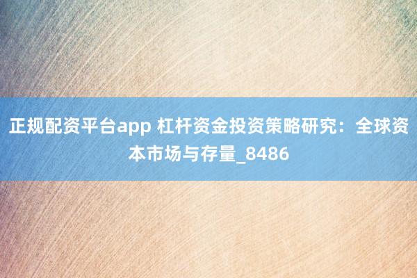 正规配资平台app 杠杆资金投资策略研究:全球资本市场与存量_8486
