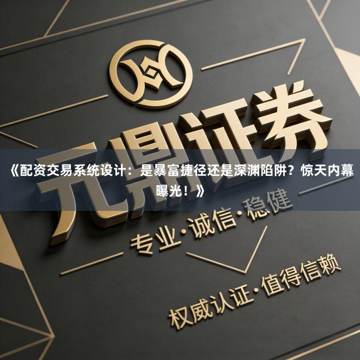 《配资交易系统设计：是暴富捷径还是深渊陷阱？惊天内幕曝光！》