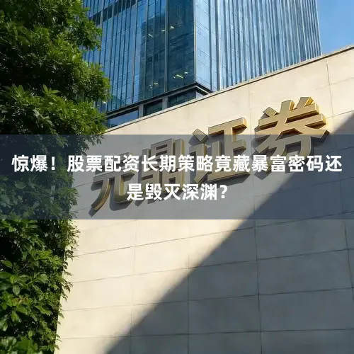 惊爆!股票配资长期策略竟藏暴富密码还是毁灭深渊?