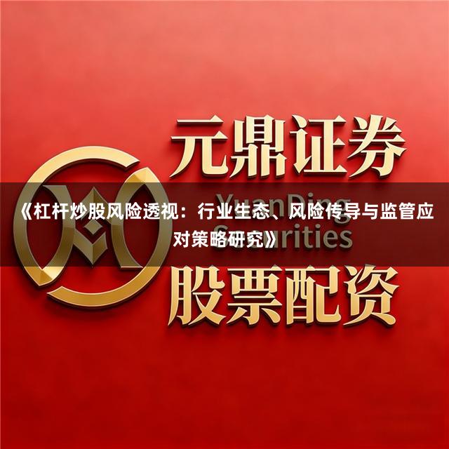 《杠杆炒股风险透视：行业生态、风险传导与监管应对策略研究》